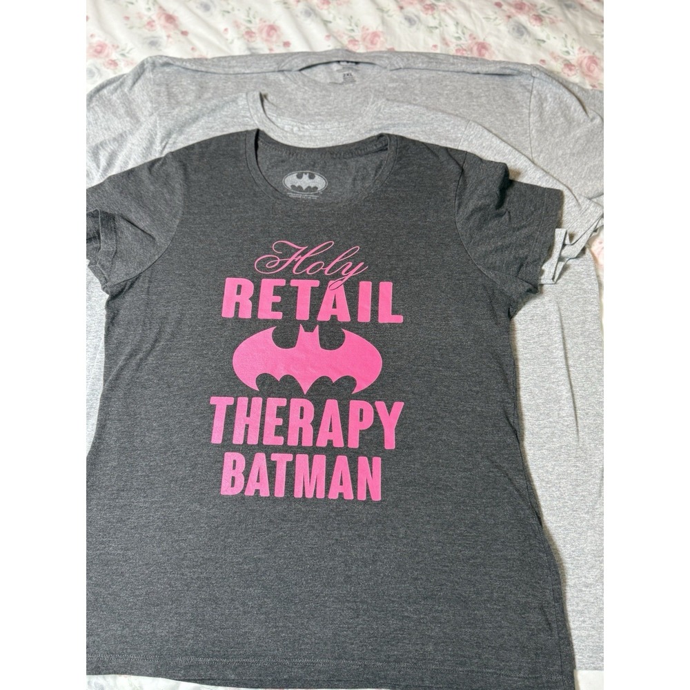 Batman Graphic T-Shirt Lot of 3 Gray Medium XL 2XL DC Comics